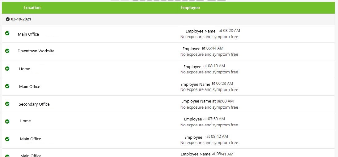 Response Log Kept for Authorized Administrators